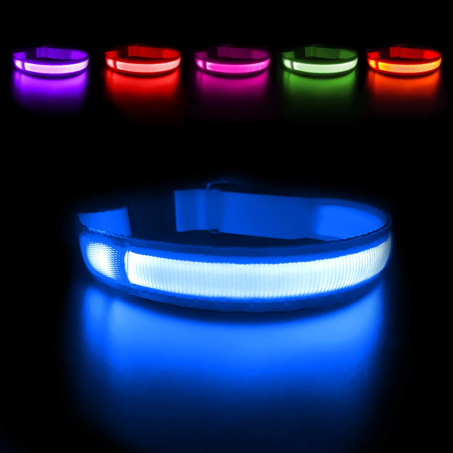 Rechargeable LED Dog Collar | Night Visibility & Safety for Pets