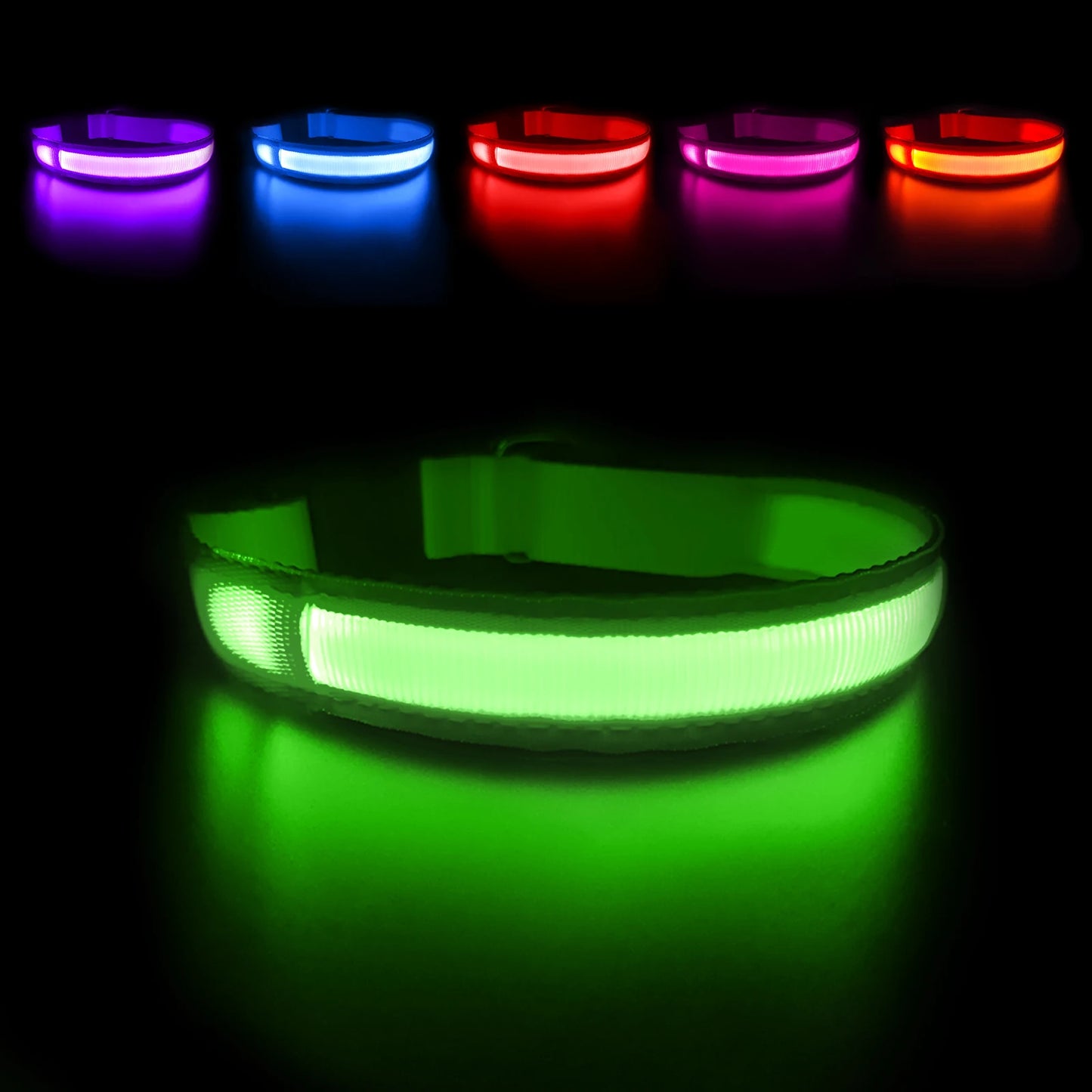 Rechargeable LED Dog Collar | Night Visibility & Safety for Pets