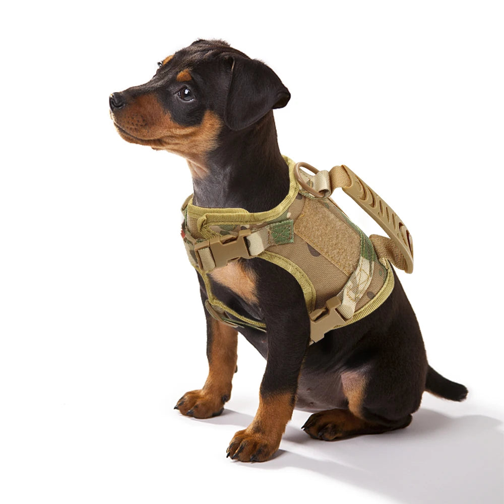 Tactical Cat Harness with Handle | Escape-Proof Outdoor Pet Vest