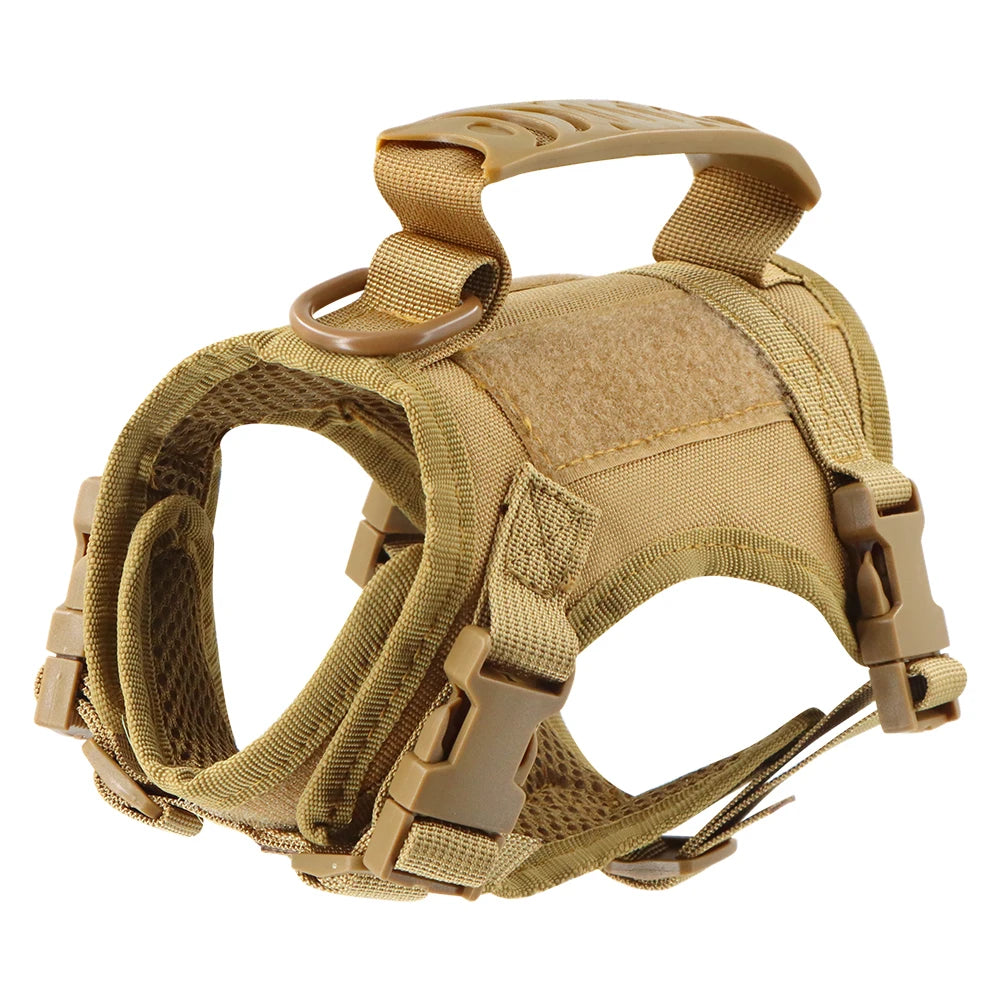 Tactical Cat Harness with Handle | Escape-Proof Outdoor Pet Vest